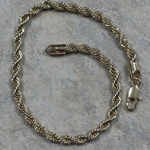 Gold filled  Rope Chain Bracelet - Picture 5 of 5